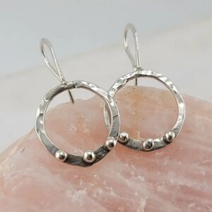 STERLING SILVER  DANGLING EARRINGS HANDMADE